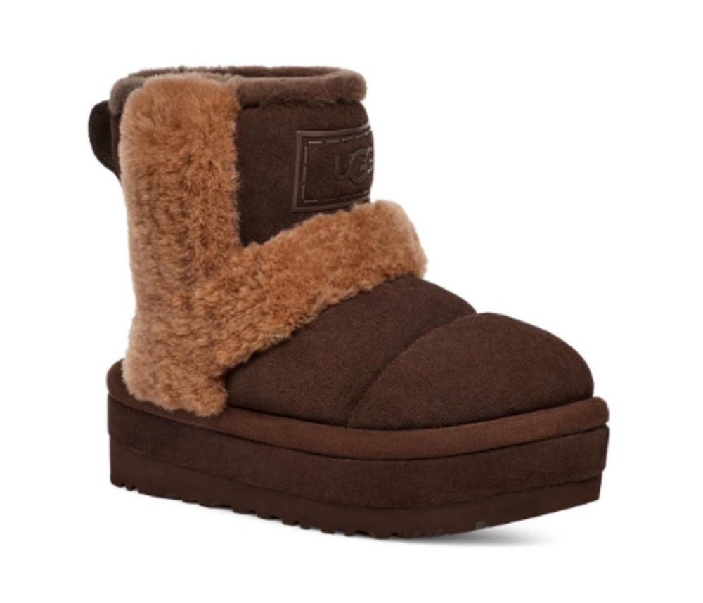 UGG Australia Women's Burnt Cedar Classic Chillapeak Platform Boots Size 8 NEW
